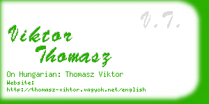 viktor thomasz business card